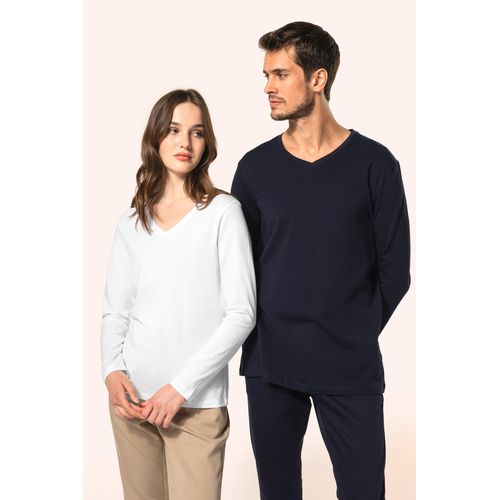 T-shirt Supima® col V manches longues homme - 10