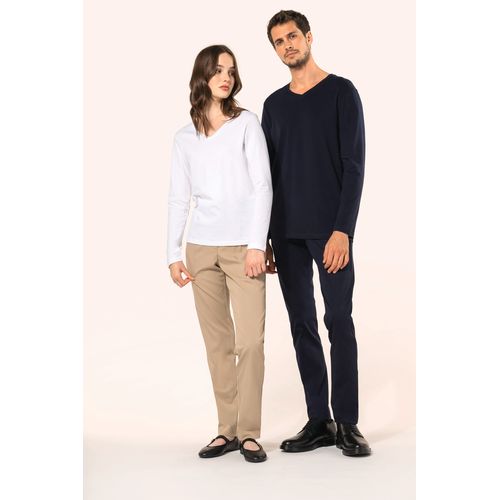 T-shirt Supima® col V manches longues homme - 9