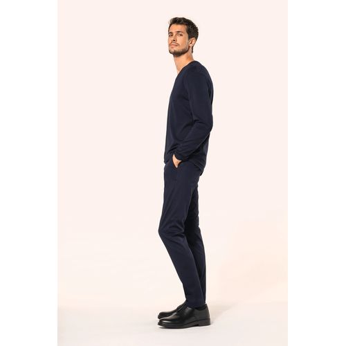 T-shirt Supima® col V manches longues homme - 3