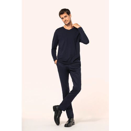 T-shirt Supima® col V manches longues homme - 6
