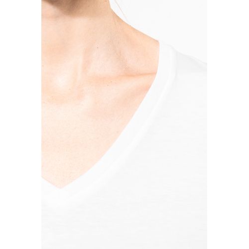 T-shirt Supima® col V manches longues femme - 11