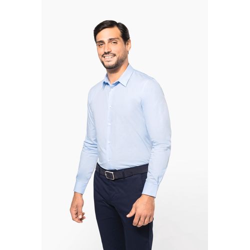 Chemise popeline manches longues homme - 3