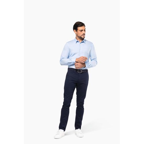 Chemise popeline manches longues homme - 5