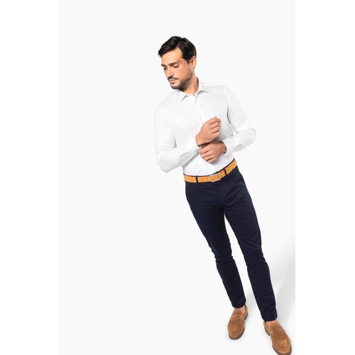 Chemise Oxford pinpoint manches longues homme - 5