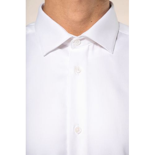 Chemise Oxford pinpoint manches longues homme - 4