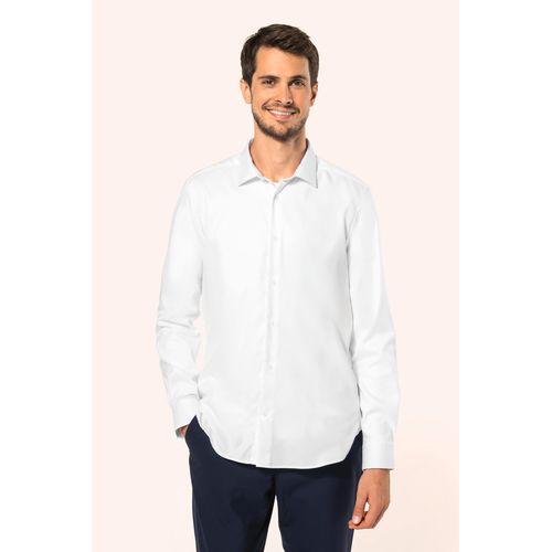 Chemise Oxford pinpoint manches longues homme - 2