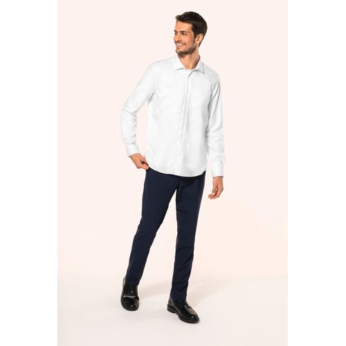 Chemise Oxford pinpoint manches longues homme - 8
