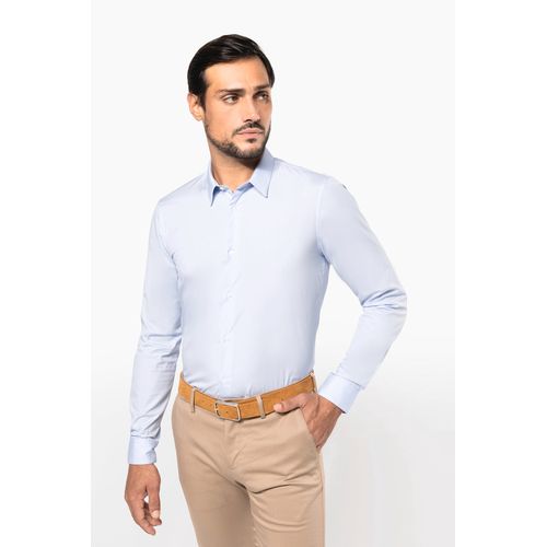 Chemise popeline manches longues homme - 3