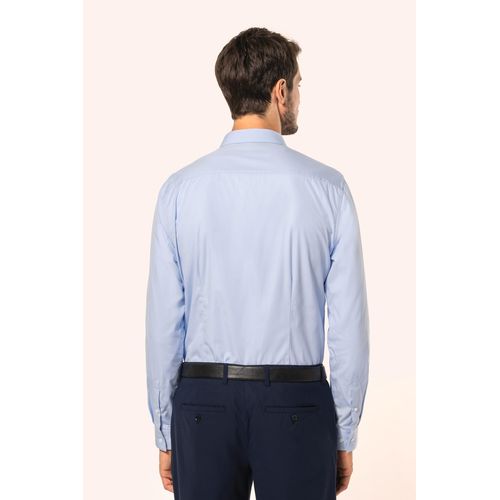Chemise popeline manches longues homme - 2