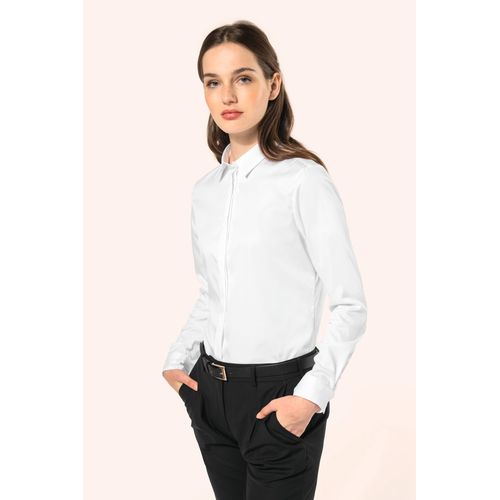 Chemise twill manches longues femme - 1