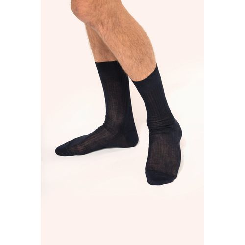 Chaussettes coton rib 4x2 fil d'Écosse homme - 1