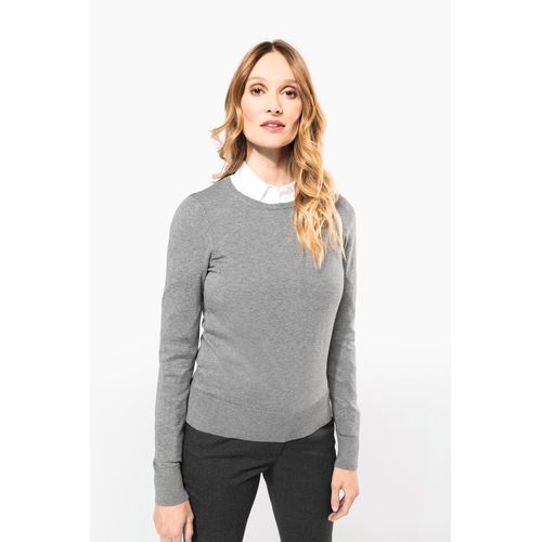 Pull Supima® col rond femme - 1