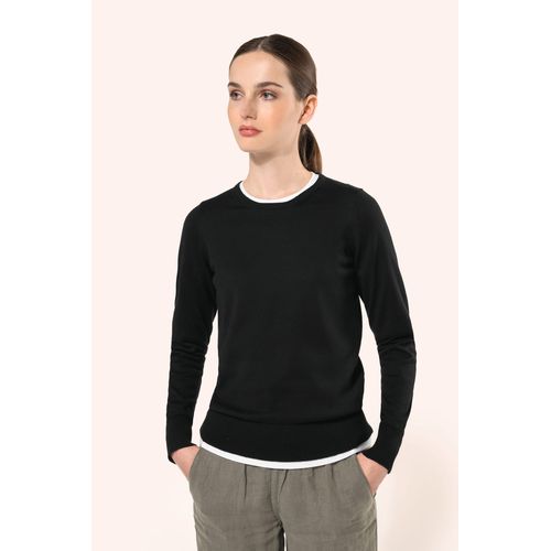 Pull Supima® col rond  femme - 1