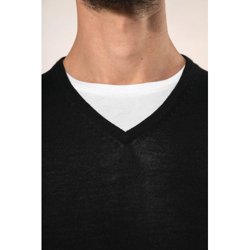 Pull Mérinos col V homme - 4