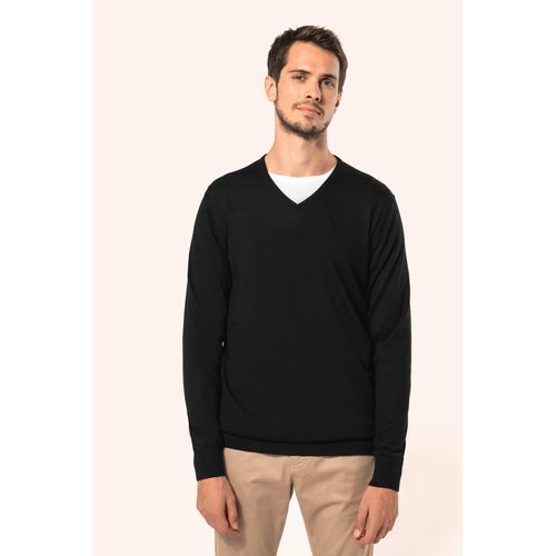 Pull Mérinos col V homme - 7