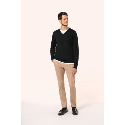 Pull Mérinos col V homme - 6
