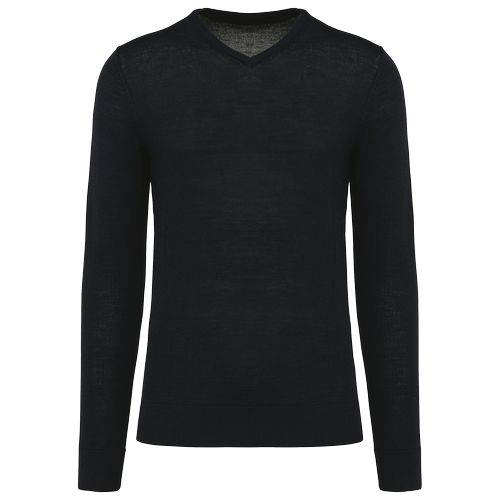 Pull Mérinos col V homme - 15