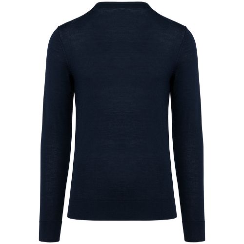 Jersey lana merina cuello de pico hombre