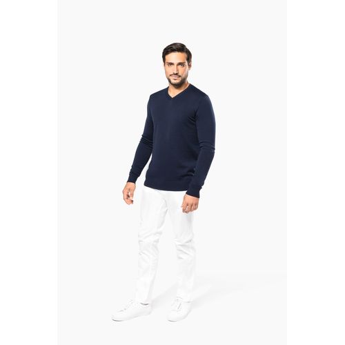Pull Mérinos col V homme - 5