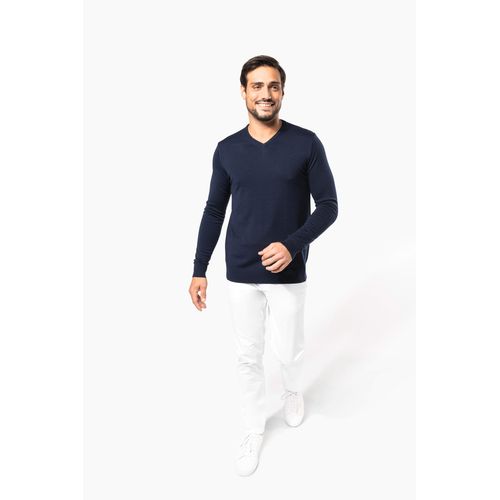 Pull Mérinos col V homme - 4