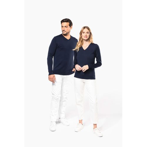 Pull Mérinos col V homme - 12