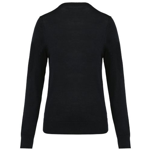 Pull Mérinos col V femme - 12