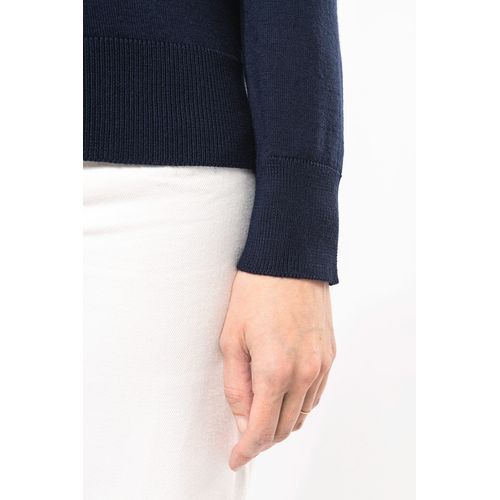 Pull Mérinos col V femme - 11