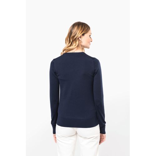 Pull Mérinos col V femme - 2