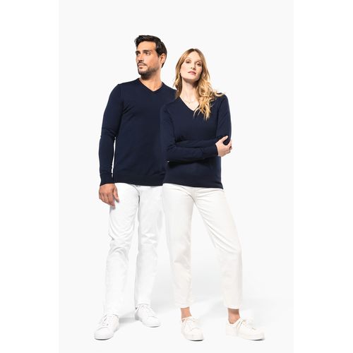 Pull Mérinos col V femme - 8