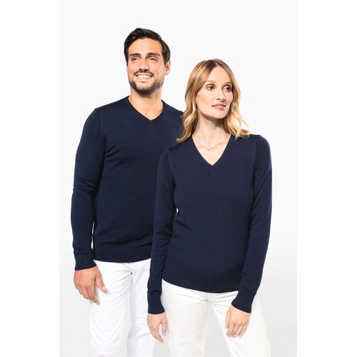 Pull Mérinos col V femme - 6