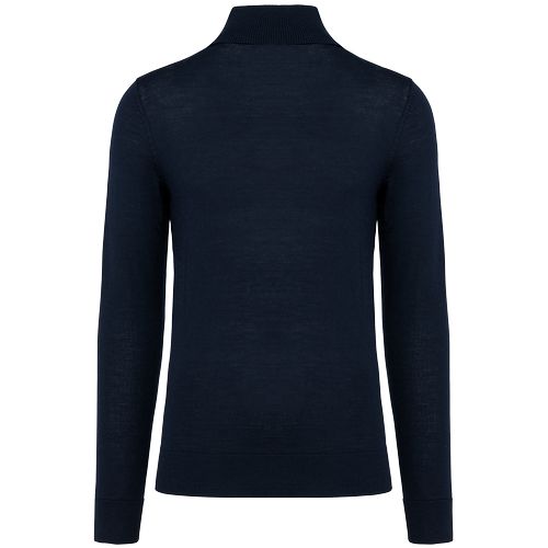 Jersey lana merina cuello vuelto hombre