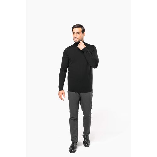 Pull Mérinos col roulé homme - 5