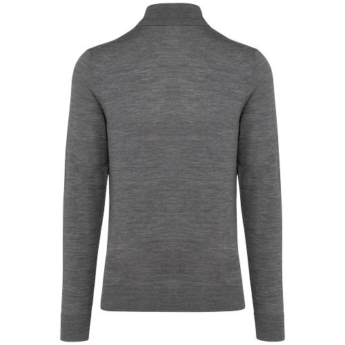 Jersey lana merina cuello vuelto hombre