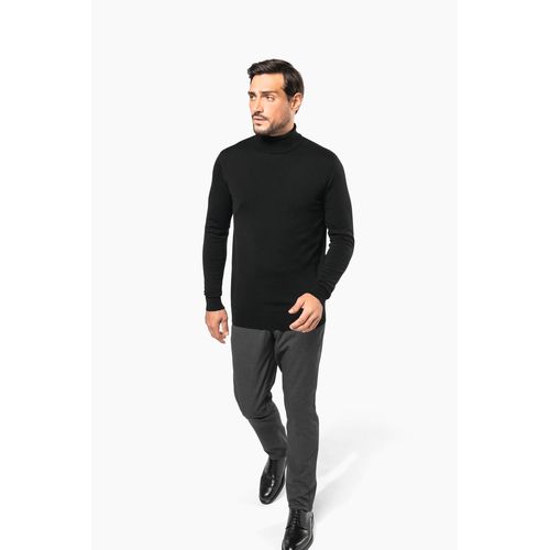 Pull Mérinos col roulé homme - 4
