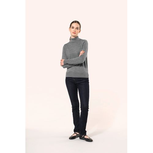 Pull Mérinos col roulé femme thumbnail 8