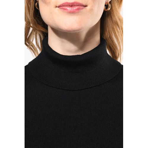 Pull Mérinos col roulé femme - 10