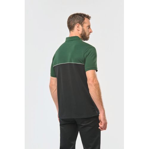 Polo bicolore écoresponsable manches courtes unisexe - 10