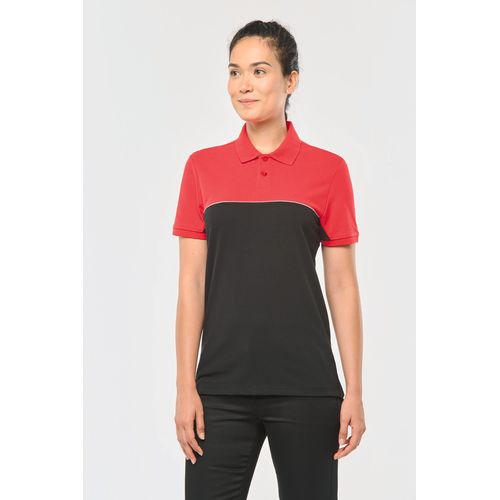 Polo bicolore écoresponsable manches courtes unisexe - 12