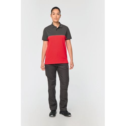 Polo bicolore écoresponsable manches courtes unisexe - 7