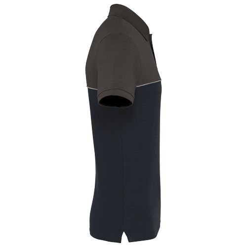 Polo bicolore écoresponsable manches courtes unisexe - 16