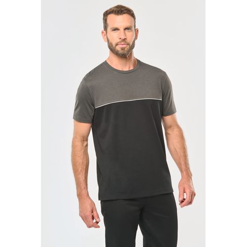 T-shirt bicolore écoresponsable manches courtes unisexe - 10