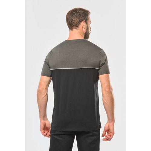 T-shirt bicolore écoresponsable manches courtes unisexe - 11