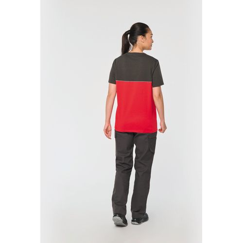 T-shirt bicolore écoresponsable manches courtes unisexe - 7