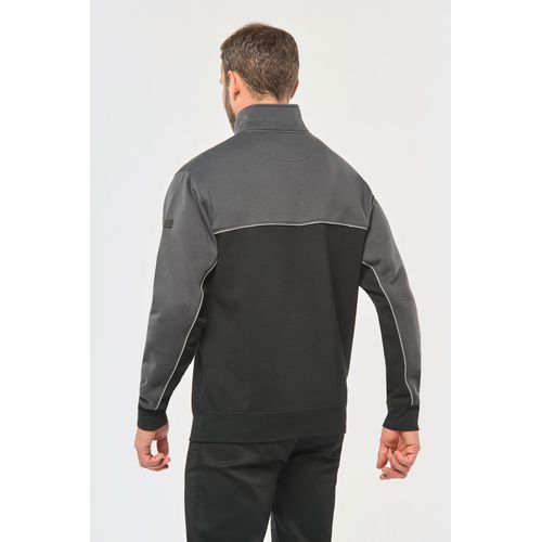 Sweat-shirt écoresponsable col zippé unisexe - 3