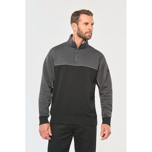 Sweat-shirt écoresponsable col zippé unisexe - 2