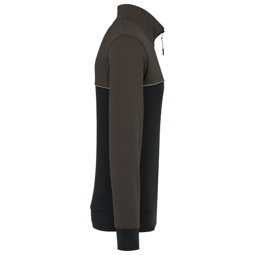 Sweat-shirt écoresponsable col zippé unisexe - 15
