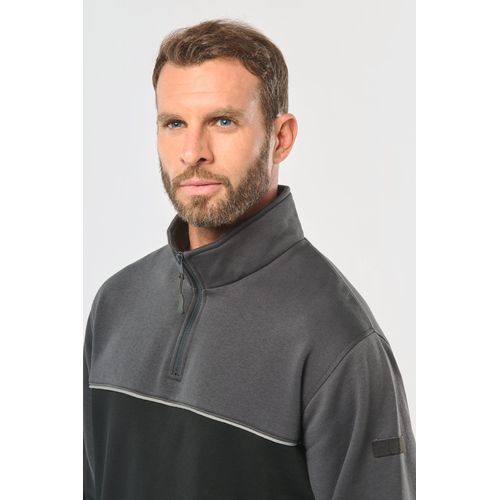 Sweat-shirt écoresponsable col zippé unisexe thumbnail 9