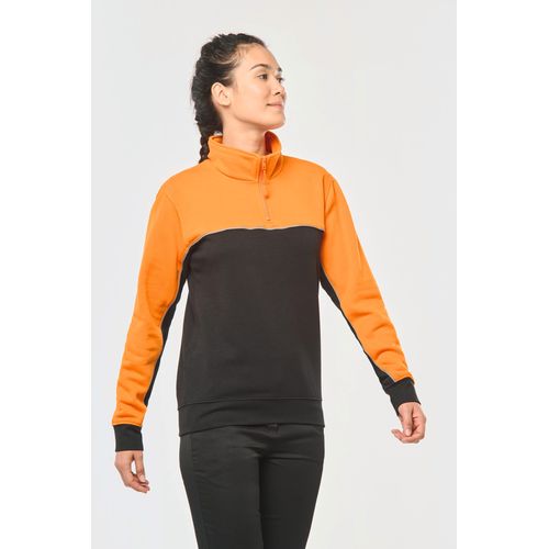 Sweat-shirt écoresponsable col zippé unisexe thumbnail 5