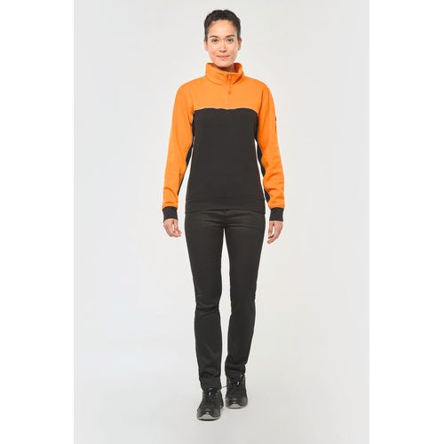 Sweat-shirt écoresponsable col zippé unisexe thumbnail 7