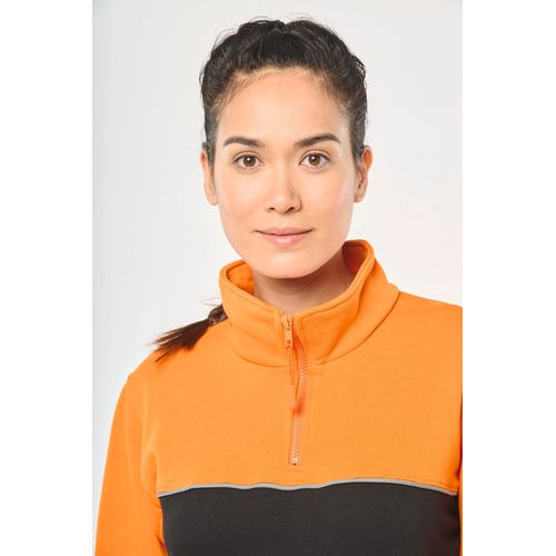 Sweat-shirt écoresponsable col zippé unisexe thumbnail 8